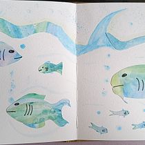 Mój projekt z kursu: Kreatywne szkice akwarelą dla początkujących. Traditional illustration, Sketching, Creativit, Drawing, Watercolor Painting, and Sketchbook project by Katarzyna - 02.21.2024
