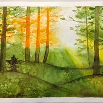 Il mio progetto del corso: Paesaggi incantevoli ad acquerello: dipingi con la luce. Un projet de Peinture , et Aquarelle de cristinamarcon - 20.02.2024