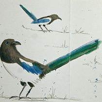 Mój projekt z kursu: Kreatywne szkice akwarelą dla początkujących. Traditional illustration, Sketching, Creativit, Drawing, Watercolor Painting, and Sketchbook project by Joanna Cieslinska - 02.21.2024