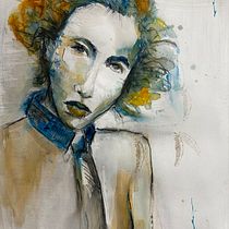 My project for course: Experimental Portraiture with Ink, Tea and Alcohol. Fine Arts, Painting, Drawing & Ink Illustration project by Jennifer Hornor - 02.20.2024
