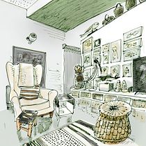 Mi proyecto del curso: Perspectiva artística: espacios desde tu punto de vista Ein Projekt aus dem Bereich Traditionelle Illustration, Architektur, Zeichnung und Architektonische Illustration von Xavier Krauel - 22.02.2024
