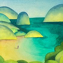 Mi proyecto del curso: Técnicas modernas de acuarela: colores, fantasía y emoción. Traditional illustration, Fine Arts, Painting, and Watercolor Painting project by anaisromasanta - 02.22.2024