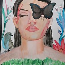 Mon projet du cours : Portrait illustré à l’aquarelle. Artes plásticas, Pintura, Desenho, Pintura em aquarela, Desenho de retrato, e Desenho artístico projeto de moreaux_sabine - 22.02.2024