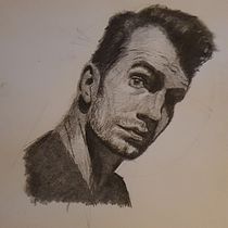 My project for course: Artistic Portrait Drawing: Capture Authentic Expressions. Un projet de Illustration traditionnelle, Beaux Arts, Esquisse , Dessin au cra, on, Dessin, Dessin de portrait, Dessin réaliste, Dessin artistique , et Dessin anatomique de Roman Popik - 22.02.2024