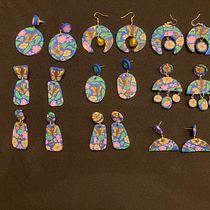 My project for course: Polymer Clay Cane Pattern Compositions for Beginners. Design de acessórios, Artesanato, Design de joias, e DIY projeto de martinec08 - 23.02.2024