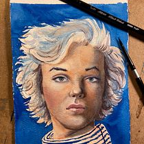 My project for course: Artistic Portrait with Watercolors. Fine Arts, Painting, Watercolor Painting, and Portrait Drawing project by ceciliaartist - 02.23.2024