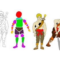 Mi proyecto del curso: Introducción al diseño de personajes para animación y videojuegos. Un projet de Illustration traditionnelle, Animation, Conception de personnages, Jeux vidéo , et Conception de jeux vidéo de Carlos Andres Lis - 23.02.2024