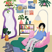 My project for course: Colorful Digital Illustration in Procreate. Un progetto di Illustrazione tradizionale, Disegno, Illustrazione digitale e Disegno digitale di Novi Alawiah - 24.02.2024