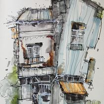 Mein Abschlussprojekt für den Kurs: Expressive Architekturskizzen mit Markern. Sketching, Drawing, Architectural Illustration, Sketchbook & Ink Illustration project by Barbara Krammer - 02.24.2024