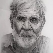 Mon projet du cours : Portraits réalistes au crayon : lumière, ombre et proportions. Traditional illustration, Fine Arts, Sketching, Pencil Drawing, Drawing, Portrait Drawing, Realistic Drawing, Artistic Drawing, and Figure Drawing project by alain Masset - 02.24.2024