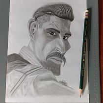 Mi proyecto del curso: Retrato en caricatura con grafito. Ilustração tradicional, Desenho, e Desenho de retrato projeto de Javier Albeiro Suárez Albarracín - 24.02.2024