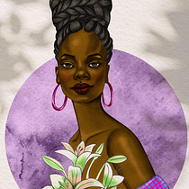Mi proyecto del curso: Ilustración digital con técnicas tradicionales Ein Projekt aus dem Bereich Bleistiftzeichnung, Zeichnung, Digitale Illustration und Porträtzeichnung von Alejandra Cárdenas - 20.02.2024