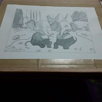 My project for course: Animal Characters in Watercolor for Children’s Books. Traditional illustration, Fine Arts, Painting, Drawing, Watercolor Painting, Children's Illustration, and Narrative project by janicecotton - 02.20.2024
