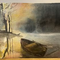 My project for course: Atmospheric Landscapes in Watercolor . Un projet de Beaux Arts, Peinture , et Aquarelle de Ellen Draaisma - 23.02.2024