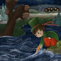 My project for course: Children’s Illustration with Procreate: Paint Magical Scenes. Ilustração digital, Ilustração infantil, Pintura digital, e Álbum ilustrado projeto de Lucie Hradilová - 26.02.2024