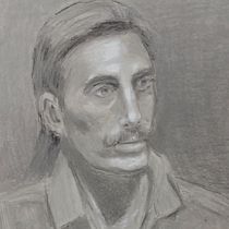 My project for course: Realistic Portraits Using Charcoal. Ilustração tradicional, Artes plásticas, Desenho, Desenho de retrato, e Desenho realista projeto de ep_landschoof - 22.02.2024