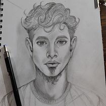 Mi proyecto del curso: Cuaderno de retratos a línea con grafito. Un proyecto de Bellas Artes, Bocetado, Dibujo de Retrato y Sketchbook de Rodrigo Villalva - 24.02.2024