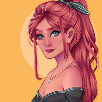 Mi proyecto del curso: Retrato de personajes femeninos con Procreate. Projekt z dziedziny Trad, c, jna ilustracja, Ilustracja c, frowa, R, sunek c i frow użytkownika Daniela Karolina Jimenez Coronado - 22.02.2024