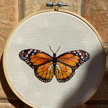 Meu projeto do curso: Técnicas de bordado realista. Traditional illustration, Embroider, and Textile Design project by Natalia Torres - 02.26.2024