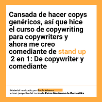 Mi proyecto del curso: Copywriting para copywriters. Un progetto di Pubblicità, Cop, writing, Stor, telling e Comunicazione di paolafalvarez - 10.08.1998