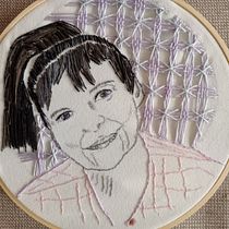 My project for course: Creation of Embroidered Portraits. Un projet de Broderie , et Design textile de Dineke Volschenk - 23.02.2024