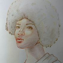 Mein Abschlussprojekt für den Kurs: Lebendiges Porträtzeichnen mit Buntstiften. Drawing, Portrait Drawing, Sketchbook, and Colored Pencil Drawing project by jorynna - 02.27.2024