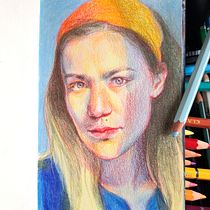 My project for course: Expressive Portrait Drawing with Soft Pastels. Un projet de Illustration traditionnelle, Beaux Arts, Dessin, Dessin de portrait , et Dessin artistique de Ania Lenihan - 25.02.2024