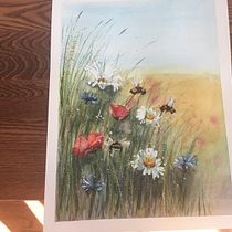 My project for course: Illustrating the Natural World with Watercolor and Charcoal. Traditional illustration, Painting, and Naturalistic Illustration project by Kathy Logan - 02.27.2024