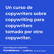 Copywriting para copywriters by Jamie Towers. Projekt z dziedziny  Reklama, Cop, writing, Stor, telling i Komunikacja użytkownika Jaime Torres - 26.02.2024