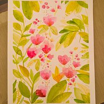 Mi proyecto del curso: Acuarela floral: conecta con la naturaleza. Ilustração tradicional, Pintura, Pintura em aquarela e Ilustração botânica projeto de Elena - 23.02.2024