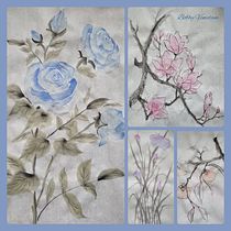 My project for course: Sumi-e Painting with Color for Floral Illustrations. Projekt z dziedziny  Sztuki piękne i  Malarstwo użytkownika Bobby Venedam - 27.02.2024