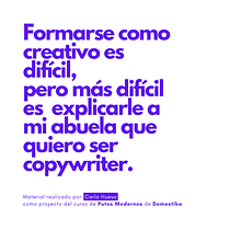 Mi proyecto del curso: Copywriting para copywriters. Projekt z dziedziny  Reklama, Cop, writing, Stor, telling i Komunikacja użytkownika carlahuesa3 - 28.02.2024