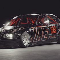 BMW E36 320i BTCC X Nike. Un projet de 3D , et Modélisation 3D de Ivano Fiori - 28.02.2024