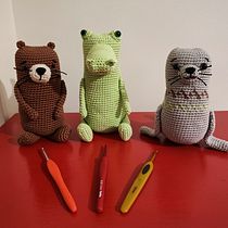 Meu projeto do curso: Crochê: crie e transforme seus amigurumis. Arts, Crafts, To, Design, Fiber Arts, DIY, Crochet, Amigurumi, and Textile Design project by Nanda Cris - 02.25.2024