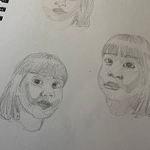 Mi proyecto del curso: Sketchbook de retrato: explora el rostro humano. Sketching, Drawing, Portrait Drawing, Artistic Drawing, and Sketchbook project by EunJung - 02.28.2024