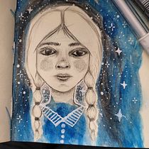 First attempt :) . Sketching, Drawing, Portrait Drawing, Artistic Drawing, and Sketchbook project by Justyna Ciesielska - 02.29.2024