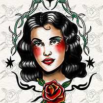 Mi proyecto del curso: Diseño de tatuajes estilo old school en Procreate. Projekt z dziedziny  R, sunek, Ilustracja c, frowa i Projektowanie tatuaż użytkownika Luigenlis Mora Polanco - 28.02.2024