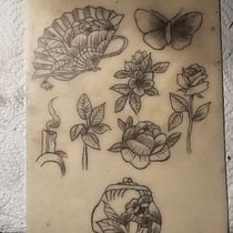 My project for course: Introduction to Tattooing. Ilustração tradicional, Desenho de tatuagens e Ilustração botânica projeto de shannonreed293 - 29.02.2024