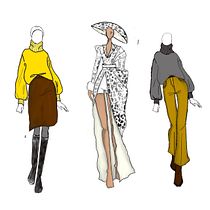 Meu projeto do curso: Ilustração de croqui de moda. Een project van Traditionele illustratie,  Schetsen,  Modeontwerp, Digitale tekening y Mode-illustratie van Mateus Werlang - 29.02.2024