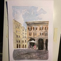 Il mio progetto del corso: Tecniche moderne di acquerello paesaggistico. Un progetto di Pittura e Pittura ad acquerello di Nathalie - 29.02.2024