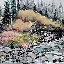 Il mio progetto del corso: Paesaggi naturali ad acquerello. Un progetto di Pittura ad acquerello di Elisabetta Bagnoli - 21.02.2024