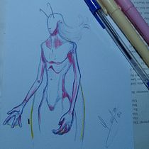 Insecto. Ilustração tradicional, Criatividade, Desenho, e Sketchbook projeto de alexcristian121212 - 01.03.2024