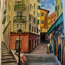 My project for course: Gouache Sketchbook: Painting Your Surroundings. Fine Arts, Painting, Sketching, Architectural Illustration, Sketchbook, and Gouache Painting project by dzigndiva - 03.01.2024