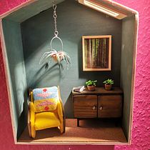Mein Abschlussprojekt für den Kurs: DIY Miniaturhäuser und -möbel für Anfänger. Arts, Crafts, To, Design, and DIY project by janinefeld - 03.01.2024