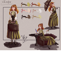 Mi proyecto del curso: Introducción al diseño de personajes para animación y videojuegos. Un projet de Illustration traditionnelle, Animation, Conception de personnages, Jeux vidéo , et Conception de jeux vidéo de Guillermo Alejandro Sanchez Constante - 29.02.2024