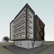 Meu projeto do curso: Modelagem de edifícios paramétricos com Revit. Un projet de 3D, Architecture, Architecture d'intérieur, Modélisation 3D, Architecture numérique , et ArchVIZ de Nelson Spencer Lopes - 02.03.2024