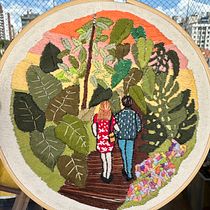 Meu projeto do curso: Introdução ao bordado botânico. Un projet de Broderie, Design textile et Illustration traditionnelle de Virgínia Viana - 03.03.2024