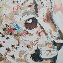 Mijn project van de cursus: Experimentele portretten met inkt, thee en alcohol. Fine Arts, Painting, Drawing & Ink Illustration project by Lisa-Marie BiIliet - 03.03.2024