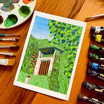 Mi proyecto del curso: Pintura de paisajes con gouache para principiantes Ein Projekt aus dem Bereich Bildende Künste, Malerei, Naturalistische Illustration und Gouachemalerei von Juan Sebastián Sánchez Almeida - 29.02.2024