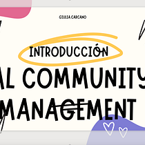 Introducción al community management. Social Media, Digital Marketing, Content Marketing, Facebook Marketing & Instagram Marketing project by giuliacarcano - 03.01.2024